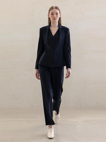 TWO LAYERD TAILRORED SUIT NAVY - DEFEMME - Modalova