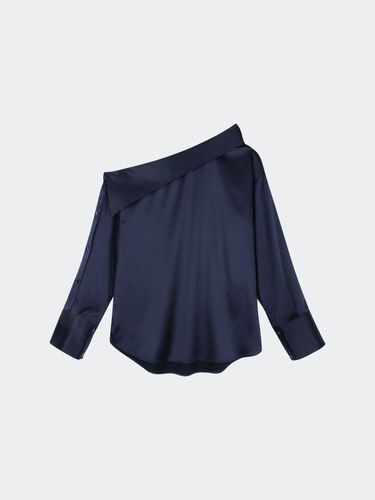 EVORN ONE SHOULDER BLOUSE NAVY - HAVELESS - Modalova