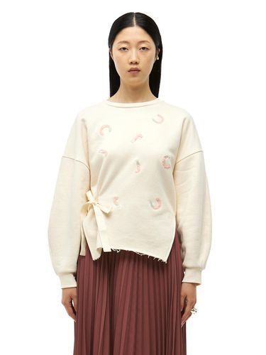 Rheine JC Embroidery Sweatshirt_Light Beige - J.Chung - Modalova