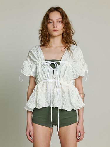 Choisy Shirring Blouse_White - J.Chung - Modalova