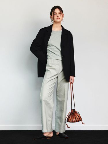 Toat Straight Trouser_Green Gray - J.Chung - Modalova