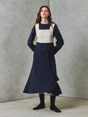 Signature Sealing Skirt_Ash Navy - J.Chung - Modalova