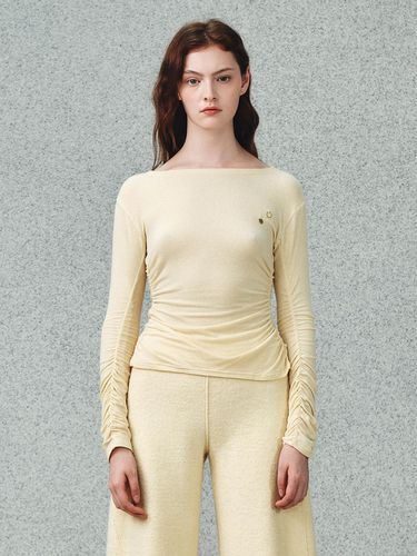 Rare Shirring Top_Pale Yellow - J.Chung - Modalova