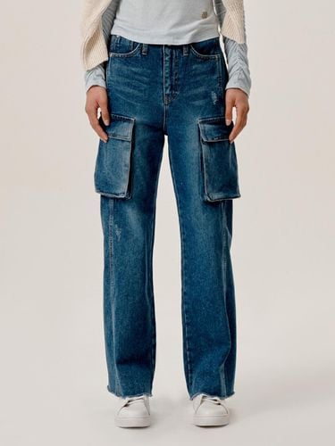 Kanu Cargo Denim Trouser_Deep Blue - J.Chung - Modalova