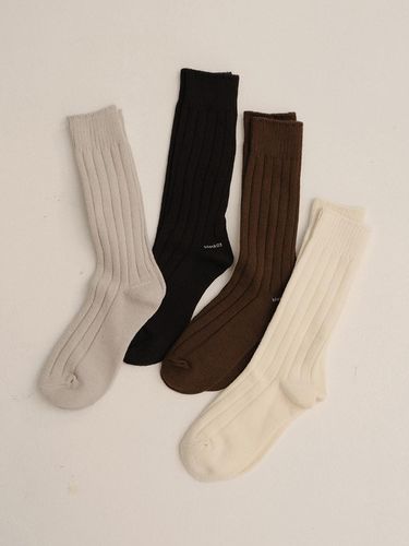 Essential cotton rib socks (4colors) - blank03 - Modalova