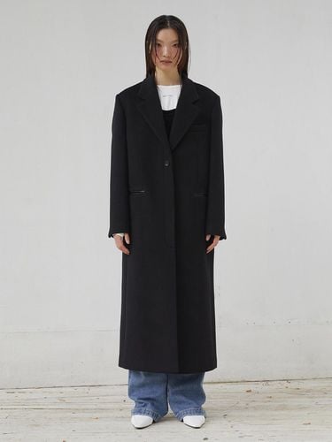 MAXI COAT (BLACK) - THREE TO EIGHTY - Modalova