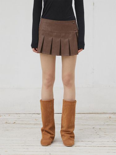 MINI PLEATED SKIRT BELT (BROWN) - THREE TO EIGHTY - Modalova