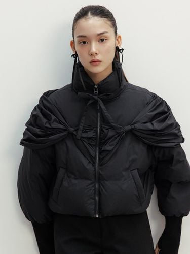 RIBBON PUFFER JACKET_TT4W001BK - THETIS - Modalova