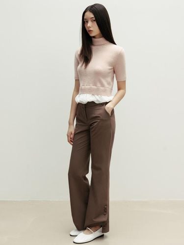 BUTTON DETAIL PANTS_TT4W408BR - THETIS - Modalova