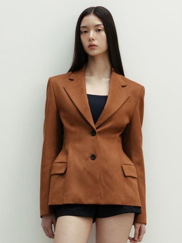 SUEDE TAILORED JACKET_TT4W008BR - THETIS - Modalova