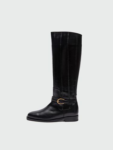 ZIHA Flat Knee - high Boots - Black - EENK - Modalova