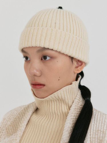 ZEXXY Classic Wool Beanie - White - EENK - Modalova