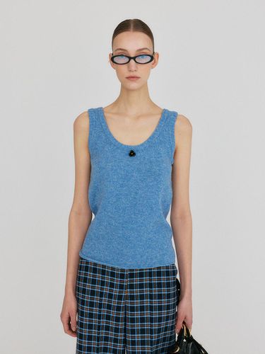 Sleeveless Italian Wool Knit Top [] - EENK - Modalova