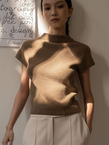 CASHMERE LOGO MOCK NECK KNITWEAR _ - DEFEMME - Modalova