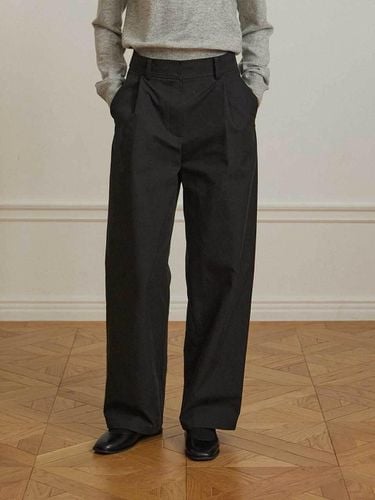 One Tuck Baggy Pants - Black - NONLOCAL - Modalova