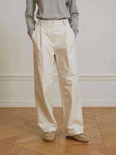 One Tuck Baggy Pants - Light Beige - NONLOCAL - Modalova