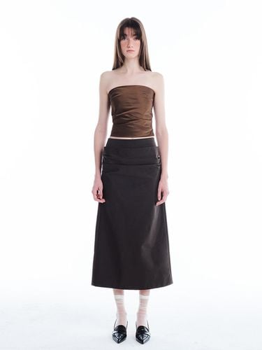 NYLON LONG SKIRT_BROWN - KILO - Modalova