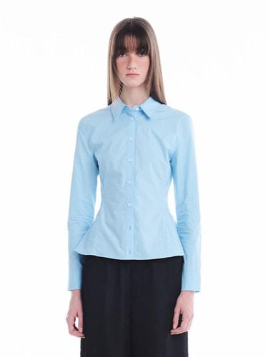 FLARED COTTON SHIRT_BLUE - KILO - Modalova