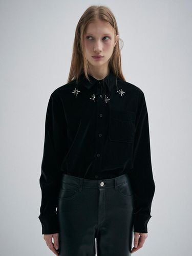 OVERSIZED STAUD SHIRT_CHROME BLACK - KILO - Modalova