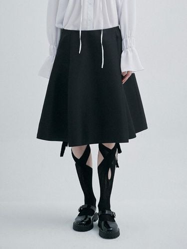 A LINE TUCKED SKIRT_BLACK - KILO - Modalova