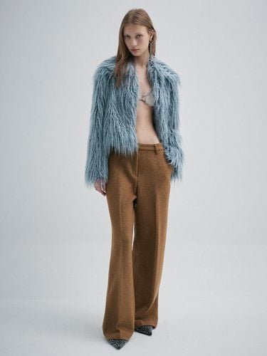 FUZZY FUR JACKET_BLUE - KILO - Modalova