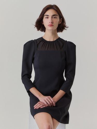 Chiffon Layered Mini Dress_Black - LETQSTUDIO - Modalova