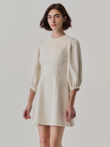 Glitter Wool tweed Dress_Ivory - LETQSTUDIO - Modalova