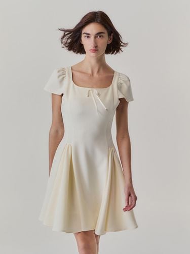 Puffy Mini Dress_Ivory - LETQSTUDIO - Modalova