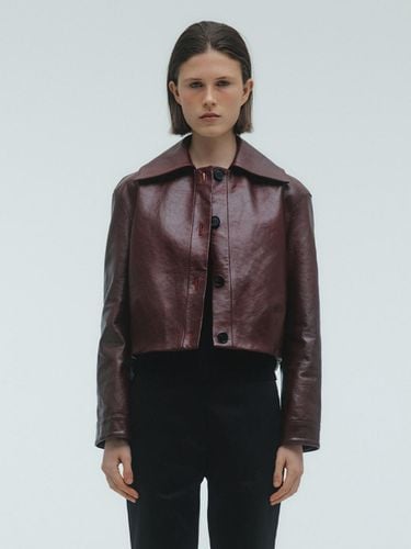 LAMBSKIN SINGLE JACKET_BURGUNDY - KILO - Modalova