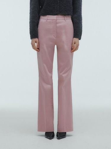 SEMI FLARED COTTON SLACKS_PINK - KILO - Modalova