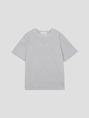 Multi Logo Tee (MELANGE GREY) - The Sweat. - Modalova