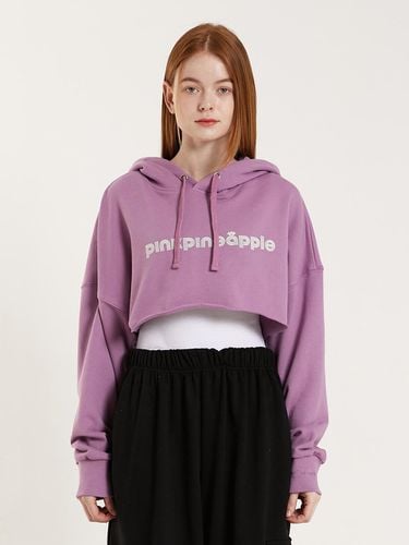 ROUGH CROPPED HOODIE_LAVENDER - PINK PINEAPPLE - Modalova