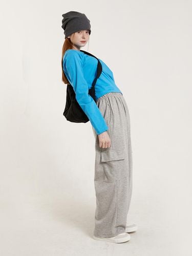 HIP CARGO PANTS_MELANGE GREY - PINK PINEAPPLE - Modalova