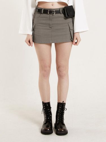 CARGO MINI SKIRT_GREY - PINK PINEAPPLE - Modalova