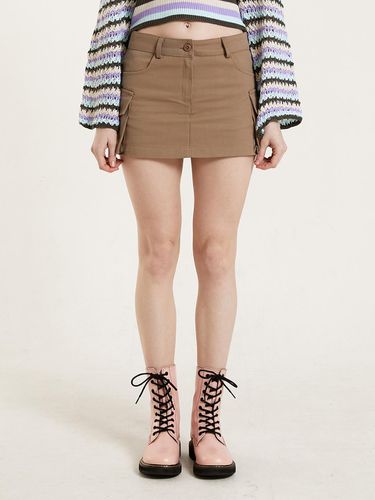 CARGO MINI SKIRT_BEIGE - PINK PINEAPPLE - Modalova