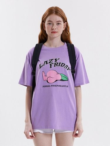 LAZY FRIDAY BOXY T-SHIRT_VIOLET - PINK PINEAPPLE - Modalova