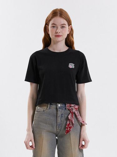 LAZY FRIDAY CROPPED T-SHIRT_BLACK - PINK PINEAPPLE - Modalova