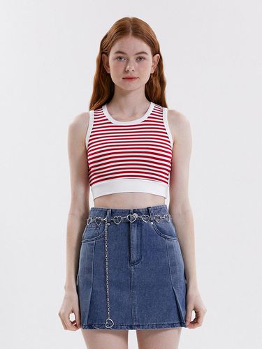 MARIN STRIPE SLEEVELESS TOP_RED - PINK PINEAPPLE - Modalova