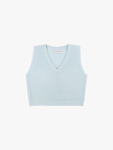 V-NECK BOXY VEST_SKY BLUE - PINK PINEAPPLE - Modalova