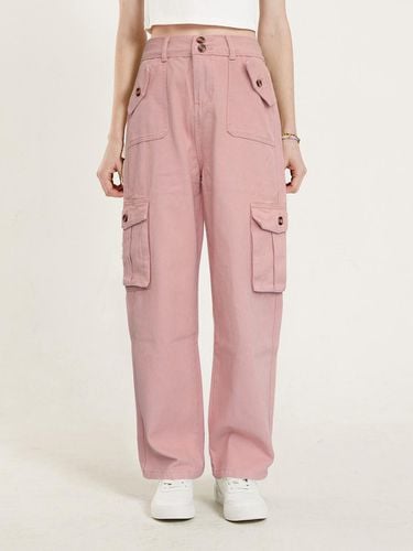 CARGO SOFT WIDE PANTS_PINK - PINK PINEAPPLE - Modalova