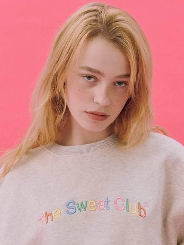 THE SWEAT CLUB Multicolor Logo Sweatshirt (OATMEAL - The Sweat. - Modalova