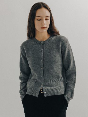 Wool pocket Cardigan (Gray) - peces - Modalova