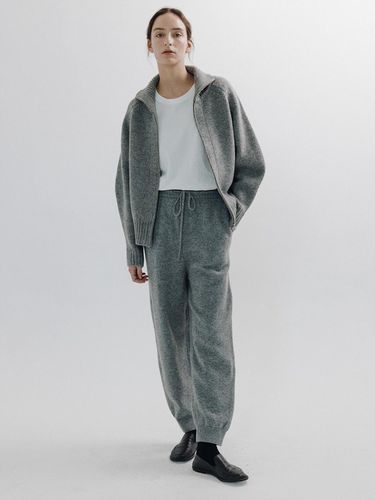 Wool Knitted Jogger pants (Gray) - peces - Modalova