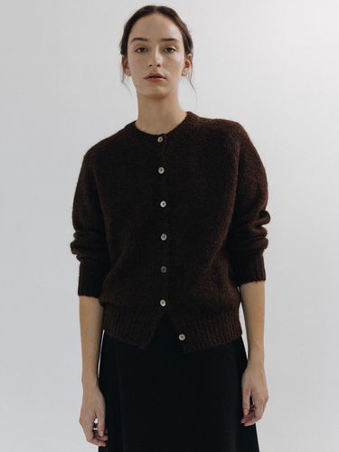 Alpaca cardigan (Brown) - peces - Modalova