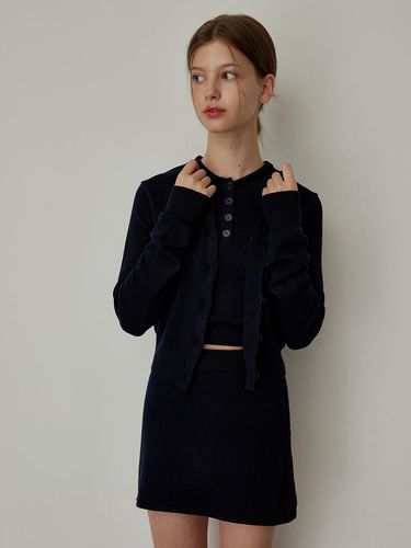 Slim Fit 3-Piece Knit Set - NAVY - HYBERNAT - Modalova