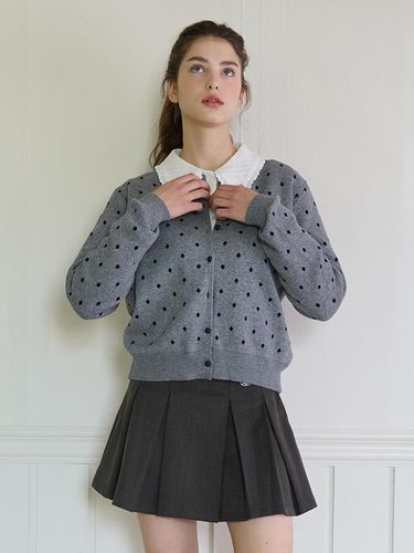 POLKA DOT CARDIGAN_GREY - PINK PINEAPPLE - Modalova