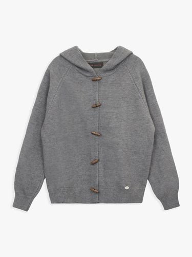 TOGGLE HOODED CARDIGAN_GREY - PINK PINEAPPLE - Modalova