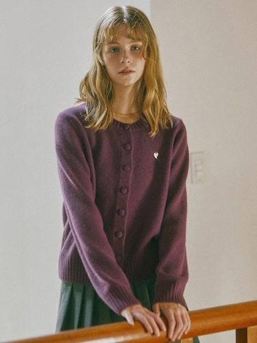 Love Cashmere Wool Knit Cardigan_Purple - snug.U - Modalova