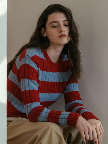 UNI) Stripe Wool Sweater - Studio & Parc - Modalova