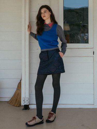 Quilting Padded Skirt_Navy - Studio & Parc - Modalova